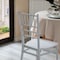 Fabulaxe Modern White Stackable Chiavari Dining Chair, White QI004661.WT - alternate 4